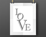 Wall Decor Love Printable Love Prints Love Sign Love Bedroom Art Love Bedroom Print Love Printable Art Love typography romantic letters - Digital Download