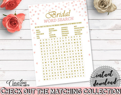 Word Search Bridal Shower Word Search Pink And Gold Bridal Shower Word Search Bridal Shower Pink And Gold Word Search Pink Gold - XZCNH - Digital Product