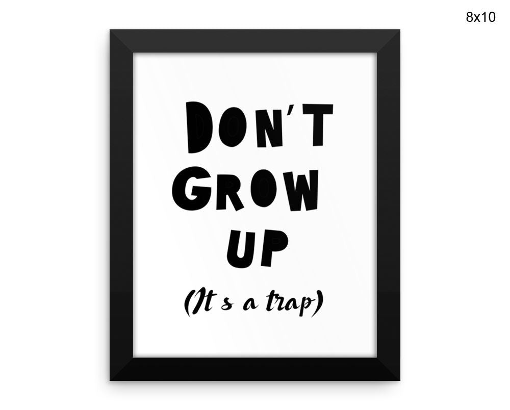 Grow Trap Print, Beautiful Wall Art with Frame and Canvas options available Nursery Decor