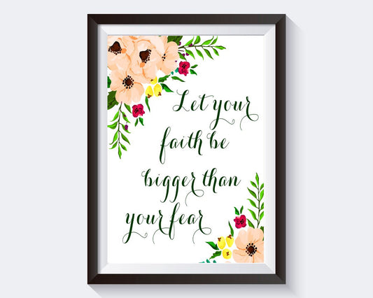 Wall Art Faith Digital Print Faith Poster Art Faith Wall Art Print Faith Religious Art Faith Religious Print Faith Wall Decor Faith wisdom - Digital Download