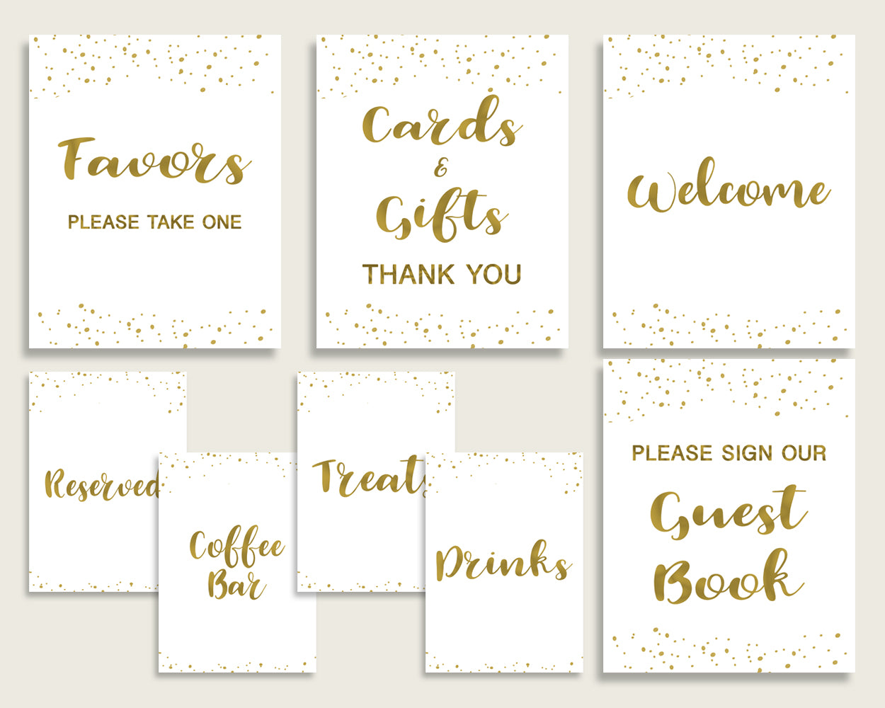 Table Signs Bridal Shower Table Signs Gold Bridal Shower Table Signs Bridal Shower Gold Table Signs Gold White party organizing party G2ZNX