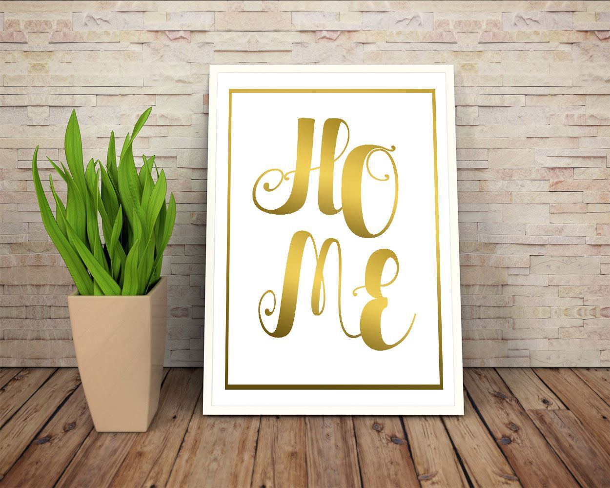 Wall Art Home Digital Print Home Poster Art Home Wall Art Print Home Family Art Home Family Print Home Wall Decor Home home quote gold quote - Digital Download