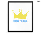 Prince Crown Print, Beautiful Wall Art with Frame and Canvas options available  Decor