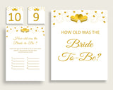 How Old Was The Bride To Be Bridal Shower How Old Was The Bride To Be Gold Hearts Bridal Shower How Old Was The Bride To Be Bridal 6GQOT