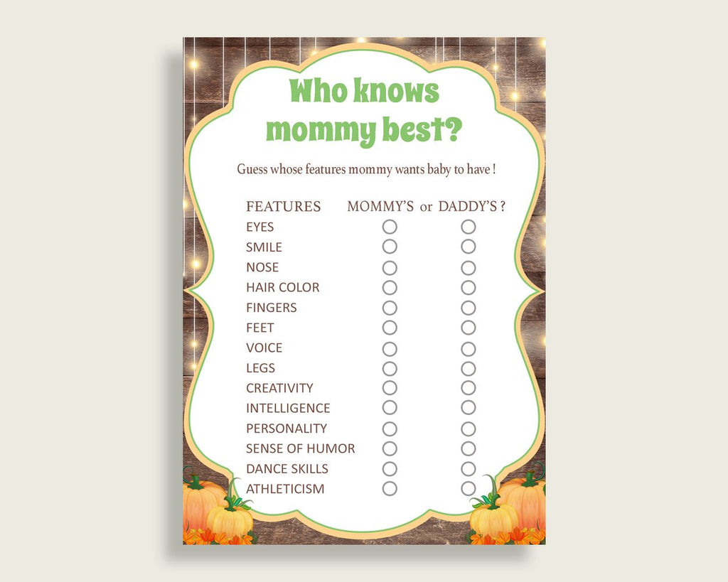 Who Knows Mommy Best Baby Shower Who Knows Mommy Best Autumn Baby Shower Who Knows Mommy Best Baby Shower Autumn Who Knows Mommy Best 0QDR3 - Digital Product