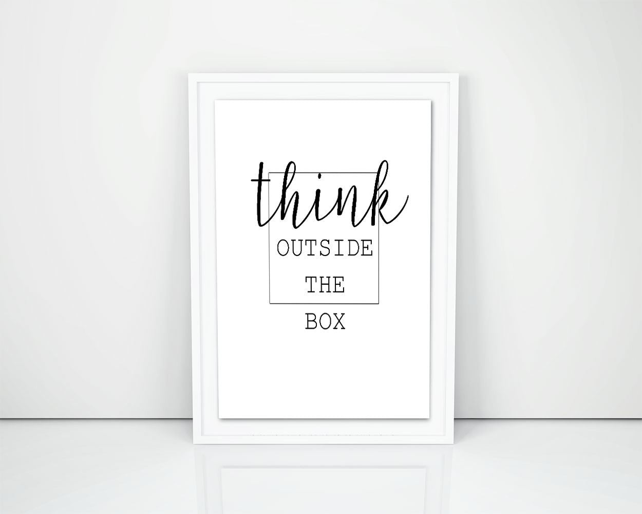 Wall Art Think Digital Print Think Poster Art Think Wall Art Print Think Inspiring Art Think Inspiring Print Think Wall Decor Think - Digital Download