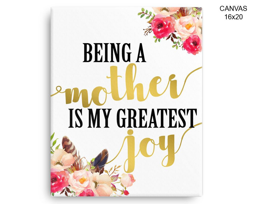 Mom Print, Beautiful Wall Art with Frame and Canvas options available Mother Decor