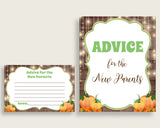 Advice Cards Baby Shower Advice Cards Autumn Baby Shower Advice Cards Baby Shower Autumn Advice Cards Brown Orange party plan 0QDR3 - Digital Product