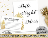 Date Night Ideas Bridal Shower Date Night Ideas Pineapple Bridal Shower Date Night Ideas Bridal Shower Pineapple Date Night Ideas Gold 86GZU - Digital Product