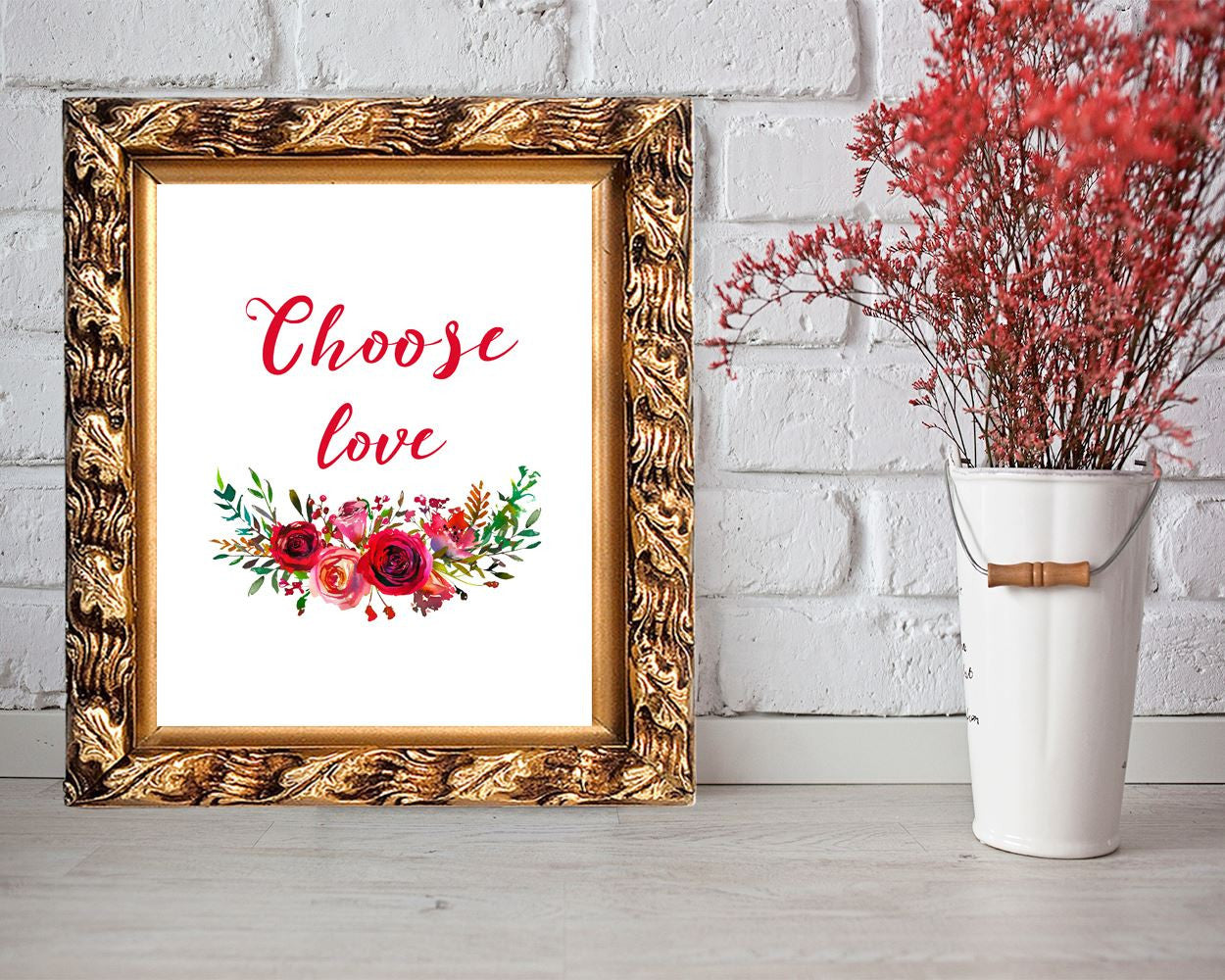 Wall Art Choose Love Digital Print Choose Love Poster Art Choose Love Wall Art Print Choose Love Home Art Choose Love Home Print Choose Love - Digital Download