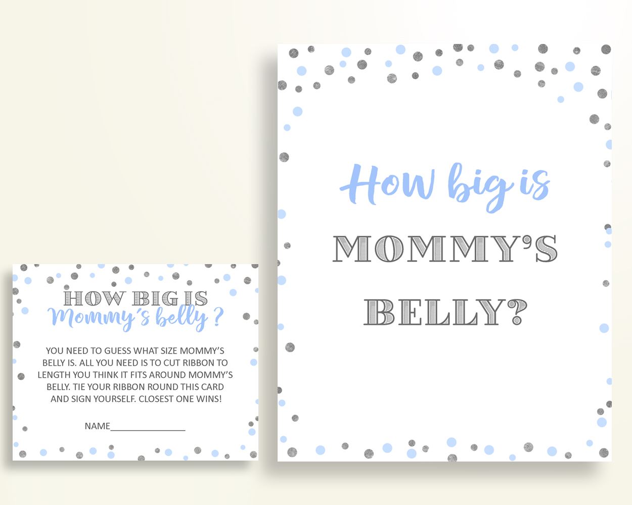 Mommy's Belly Baby Shower Mommy's Belly Blue And Silver Baby Shower Mommy's Belly Blue Silver Baby Shower Blue And Silver Mommy's OV5UG - Digital Product