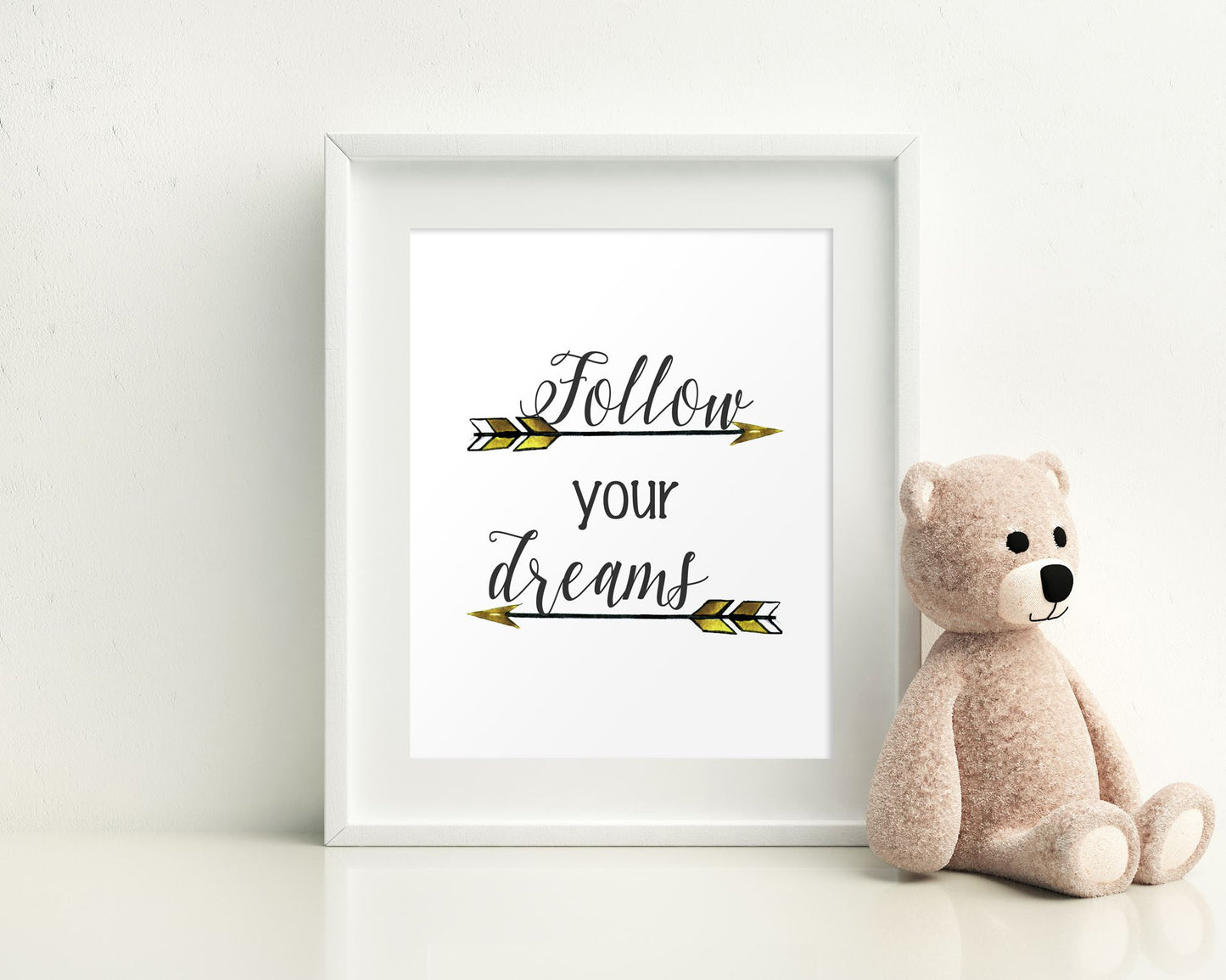 Wall Art Follow Your Dreams Digital Print Follow Your Dreams Poster Art Follow Your Dreams Wall Art Print Follow Your Dreams  Wall Decor - Digital Download