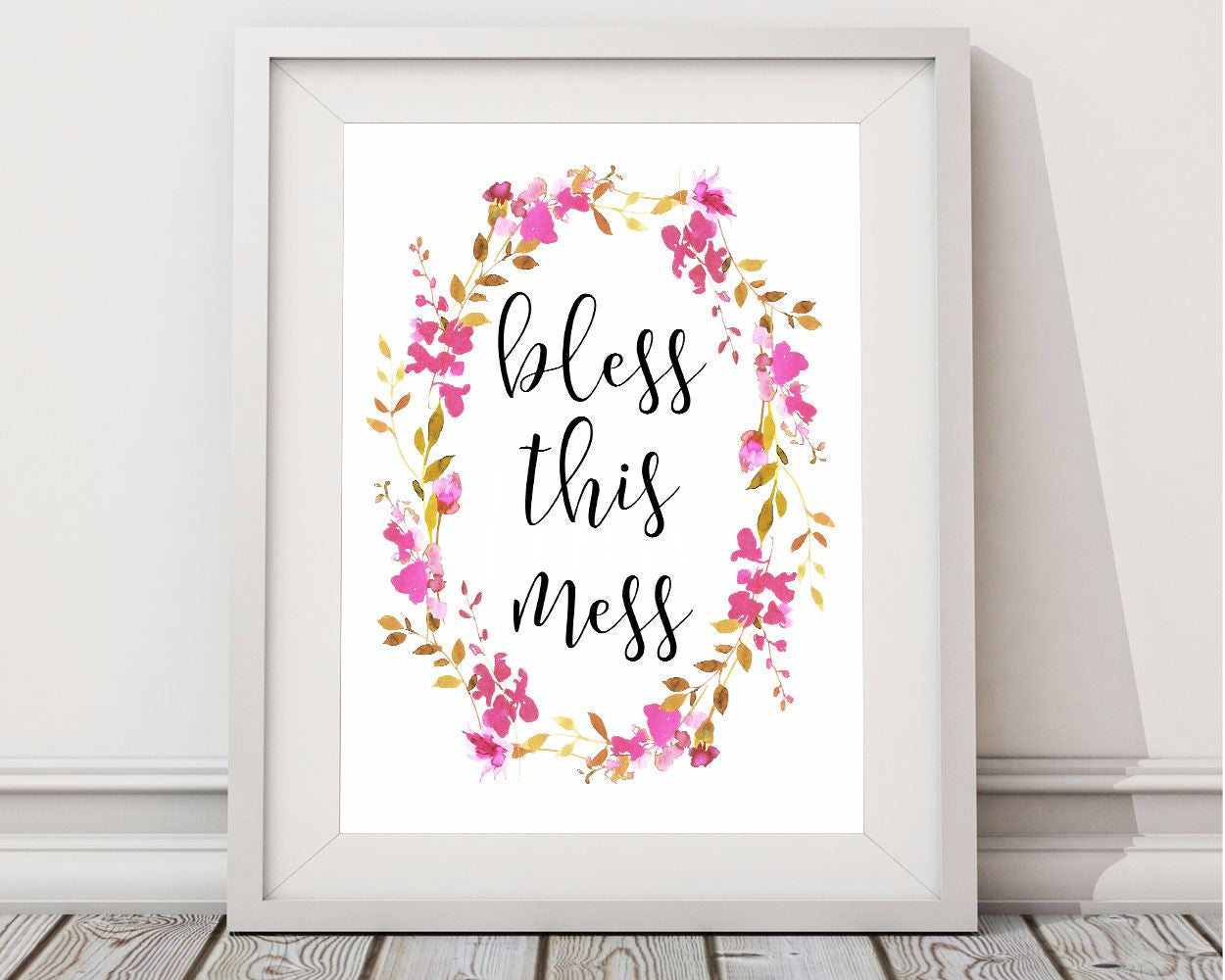 Wall Art Bless This Mess Digital Print Bless This Mess Poster Art Bless This Mess Wall Art Print Bless This Mess Kitchen Art Bless This Mess - Digital Download