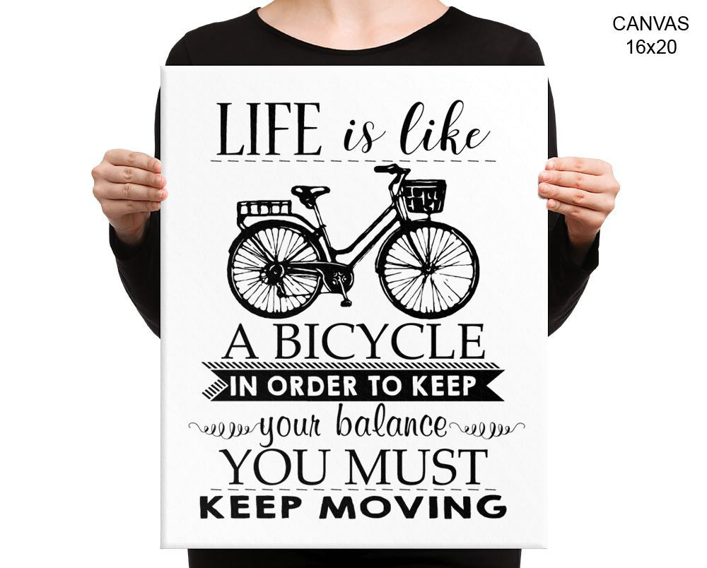 Keep Moving Print, Beautiful Wall Art with Frame and Canvas options available Inspiring Decor