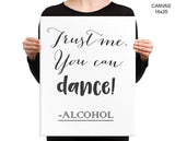 Alcohol Funny Print, Beautiful Wall Art with Frame and Canvas options available Bar Decor