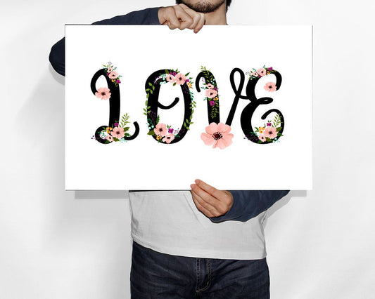 Wall Art Love Grows Digital Print Love Grows Poster Art Love Grows Wall Art Print Love Grows Home Art Love Grows Home Print Love Grows Wall - Digital Download