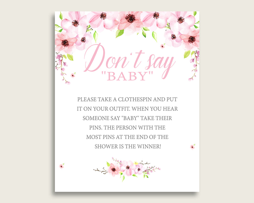 Don't Say Baby Clothes Pin Baby Shower Game Printable 8x10 Table Sign |  Fishing Theme | Navy Gray Blue | DIGITAL INSTANT DOWNLOAD