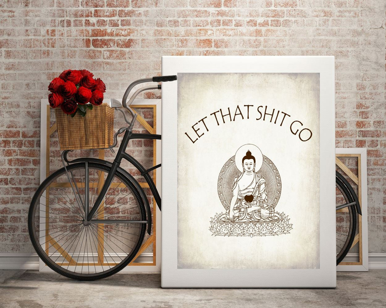 Wall Art Let That Shit Go Digital Print Yoga Poster Art Let That Shit Go Wall Art Print Yoga  Wall Decor Let That Shit Go zen let it go - Digital Download