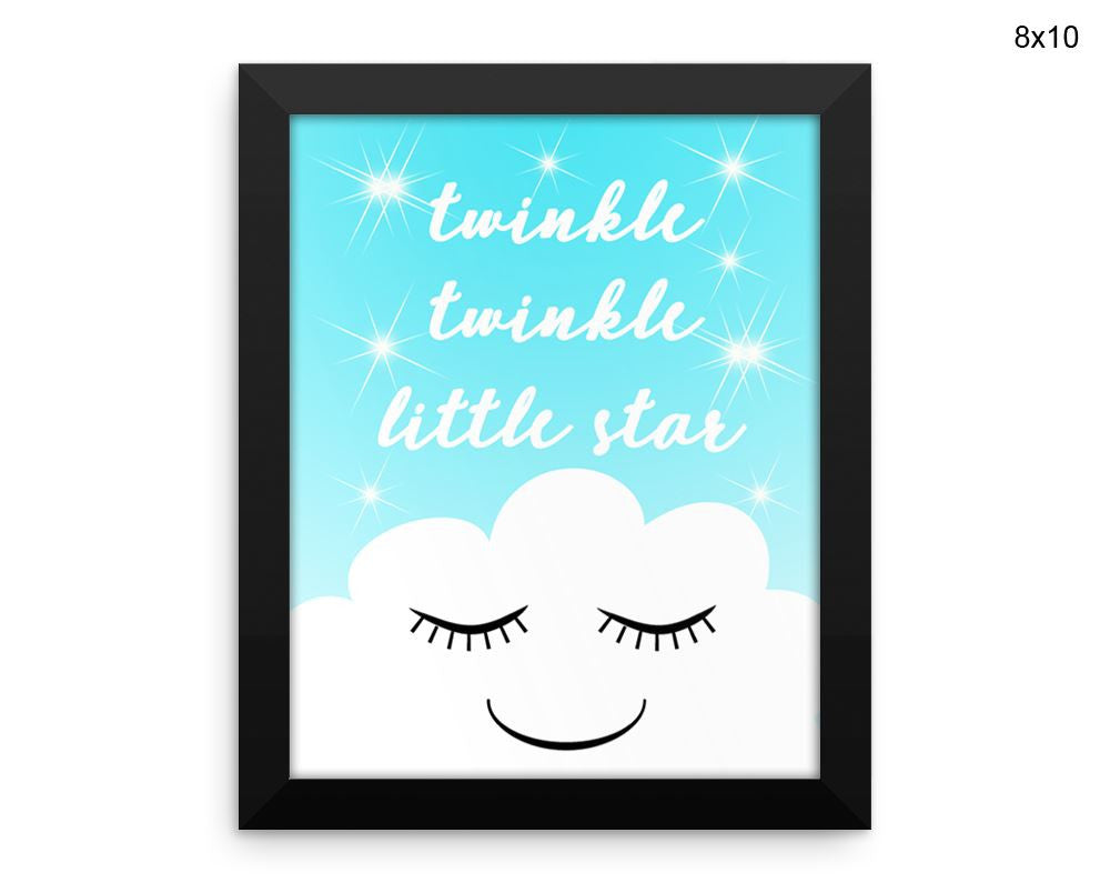 Twinkle Twinkle Little Star Print, Beautiful Wall Art with Frame and Canvas options available