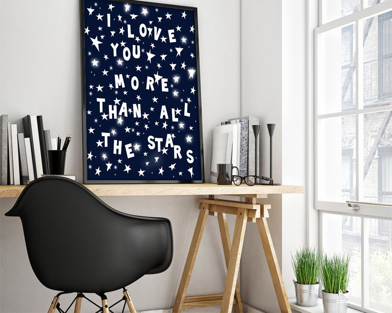 Stars Prints Wall Art Blue Digital Download Stars Nursery Art Blue Nursery Print Stars Instant Download Blue Frame And Canvas Available - Digital Download