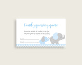 Blue Grey Candy Guessing Game, Elephant Baby Shower Boy Sign And Cards, Guess How Many Candies, Candy Jar Game, Jelly Beans, Instant ebl02