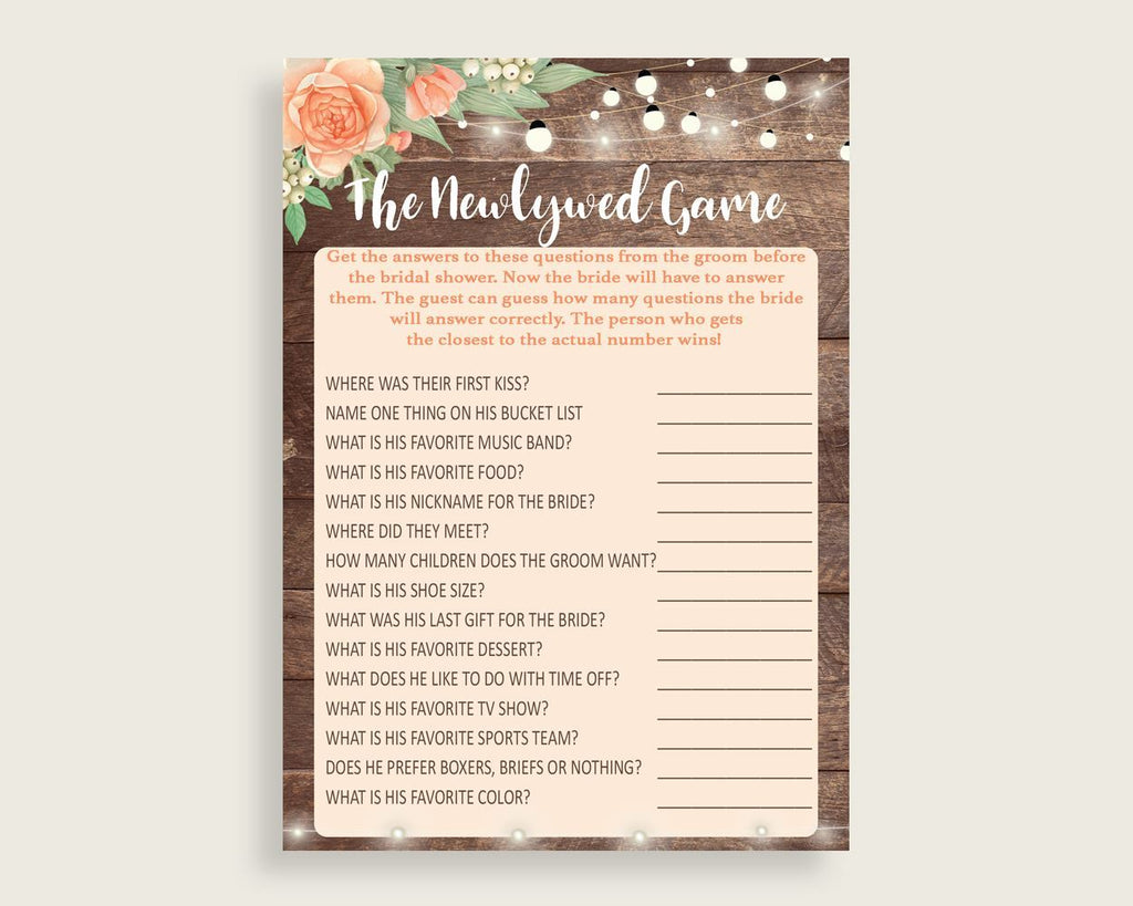 The Newlywed Game Bridal Shower The Newlywed Game Rustic Bridal Shower The Newlywed Game Bridal Shower Flowers The Newlywed Game Brown SC4GE
