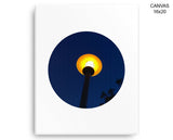 Street Lamp Print, Beautiful Wall Art with Frame and Canvas options available Streetlight Decor