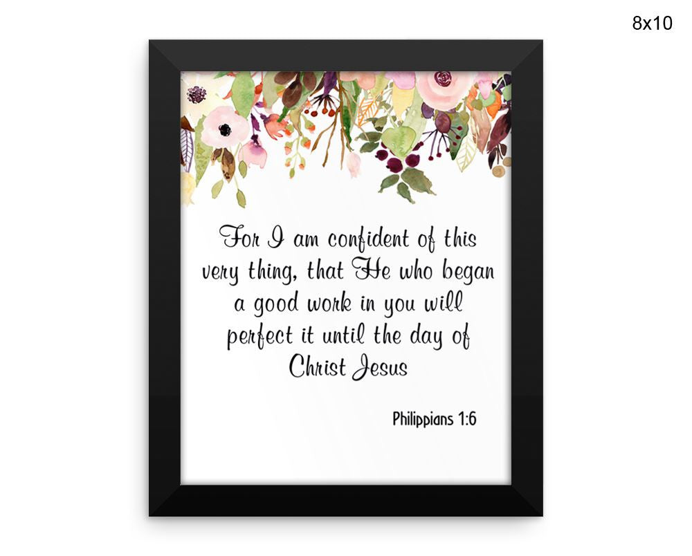 Philippians Print, Beautiful Wall Art with Frame and Canvas options available Religious Decor