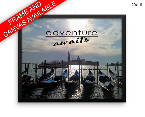 Adventure Print, Beautiful Wall Art with Frame and Canvas options available Photography Decor