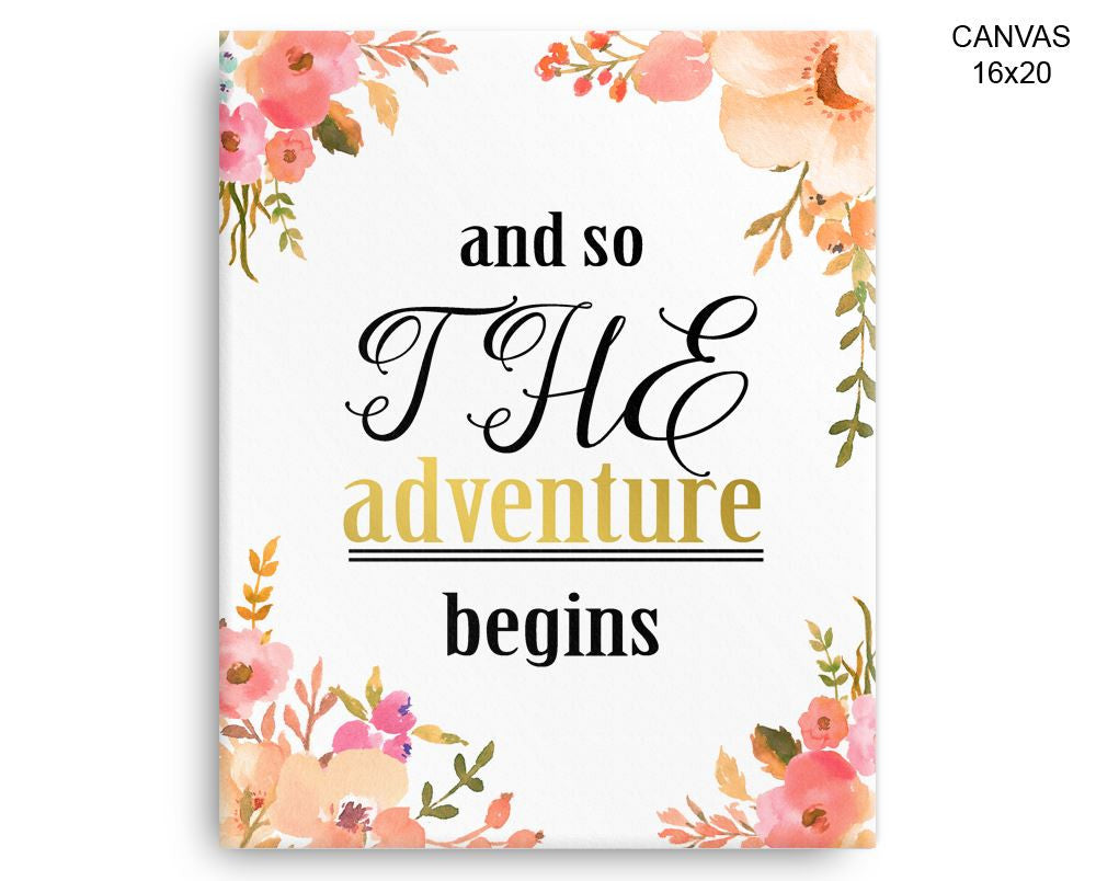 Adventure Print, Beautiful Wall Art with Frame and Canvas options available Kids Decor