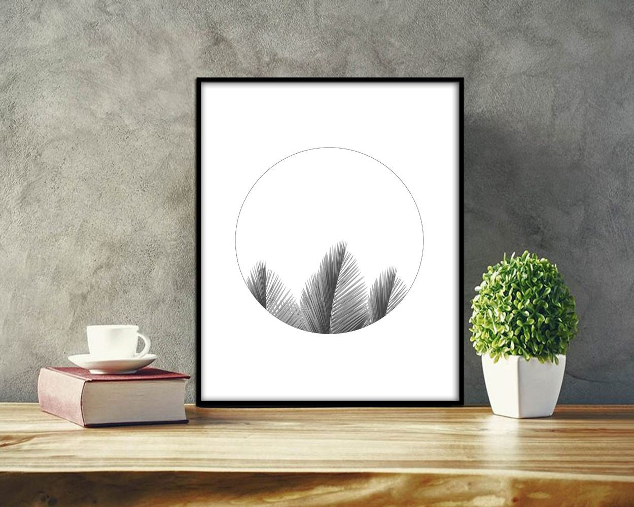 Wall Art Palm Leaves Digital Print Palm Leaves Poster Art Palm Leaves Wall Art Print Palm Leaves Minimalist Art Palm Leaves Minimalist Print - Digital Download