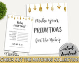 Baby Predictions Baby Shower Baby Predictions Gold Arrows Baby Shower Baby Predictions Baby Shower Gold Arrows Baby Predictions Gold I60OO - Digital Product