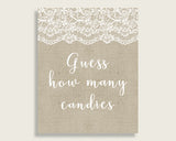 Candy Guessing Game Bridal Shower Candy Guessing Game Burlap And Lace Bridal Shower Candy Guessing Game Bridal Shower Burlap And Lace NR0BX