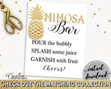 Mimosa Bar Sign Bridal Shower Mimosa Bar Sign Pineapple Bridal Shower Mimosa Bar Sign Bridal Shower Pineapple Mimosa Bar Sign Gold 86GZU - Digital Product