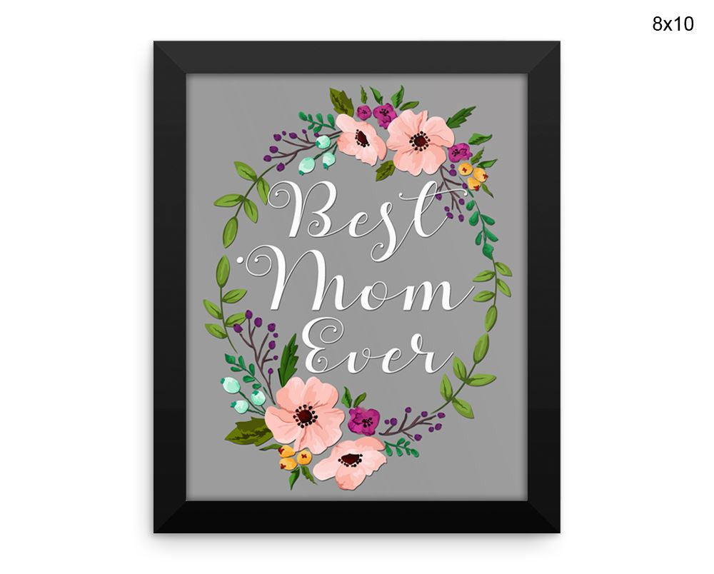 Mom Mommy Print, Beautiful Wall Art with Frame and Canvas options available Home Decor