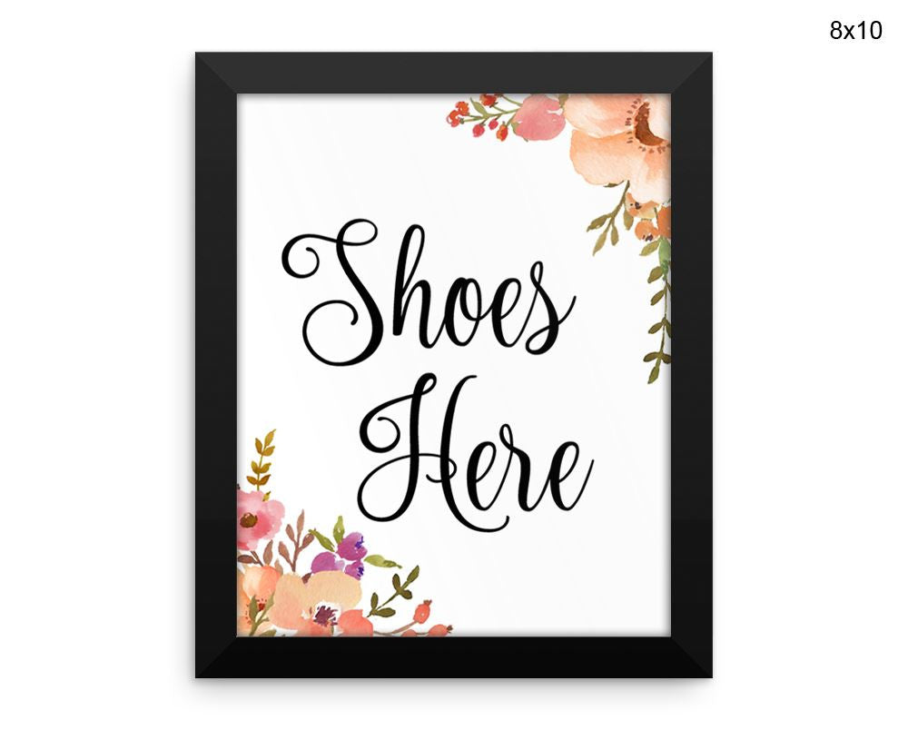 Shoes Guests Print, Beautiful Wall Art with Frame and Canvas options available  Decor