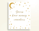 Candy Guessing Baby Shower Candy Guessing Stars Baby Shower Candy Guessing Baby Shower Stars Candy Guessing Gold White digital print RKA6V - Digital Product