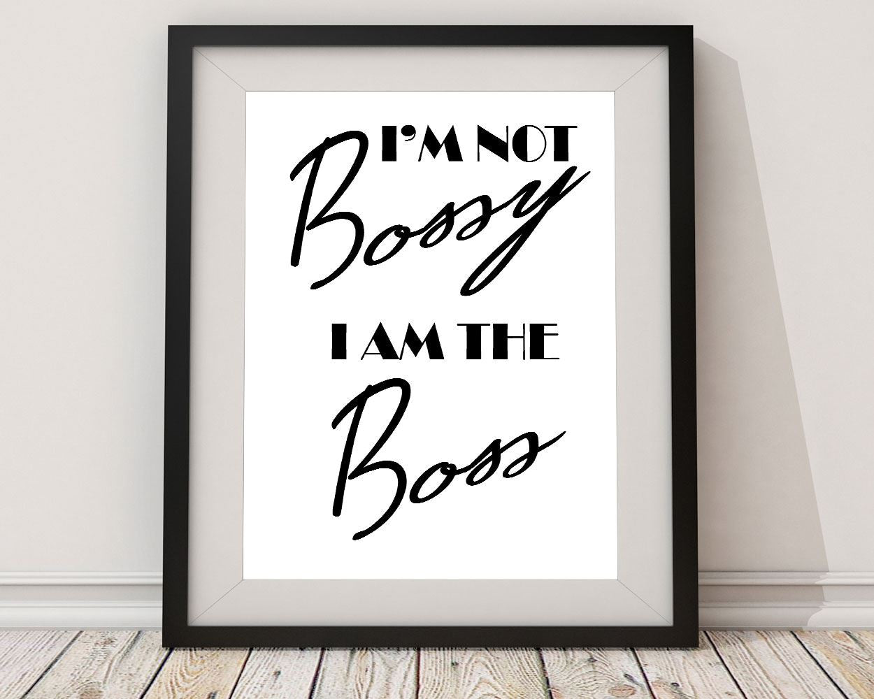 Bossy Prints Wall Art Boss Digital Download Bossy Kitchen Art Boss Kitchen Print Bossy Instant Download Boss Frame And Canvas Available - Digital Download