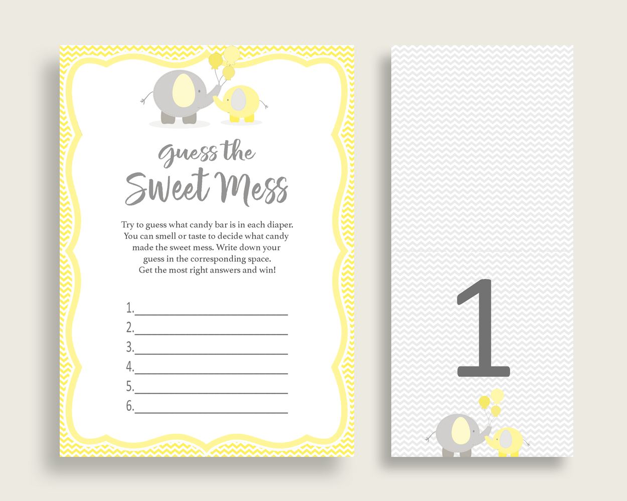 Sweet Mess Baby Shower Sweet Mess Yellow Baby Shower Sweet Mess Baby Shower Elephant Sweet Mess Yellow Gray shower celebration party W6ZPZ