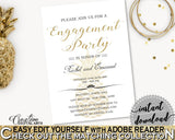 Engagement Party Invitation Editable Bridal Shower Engagement Party Invitation Editable Pineapple Bridal Shower Engagement Party 86GZU - Digital Product
