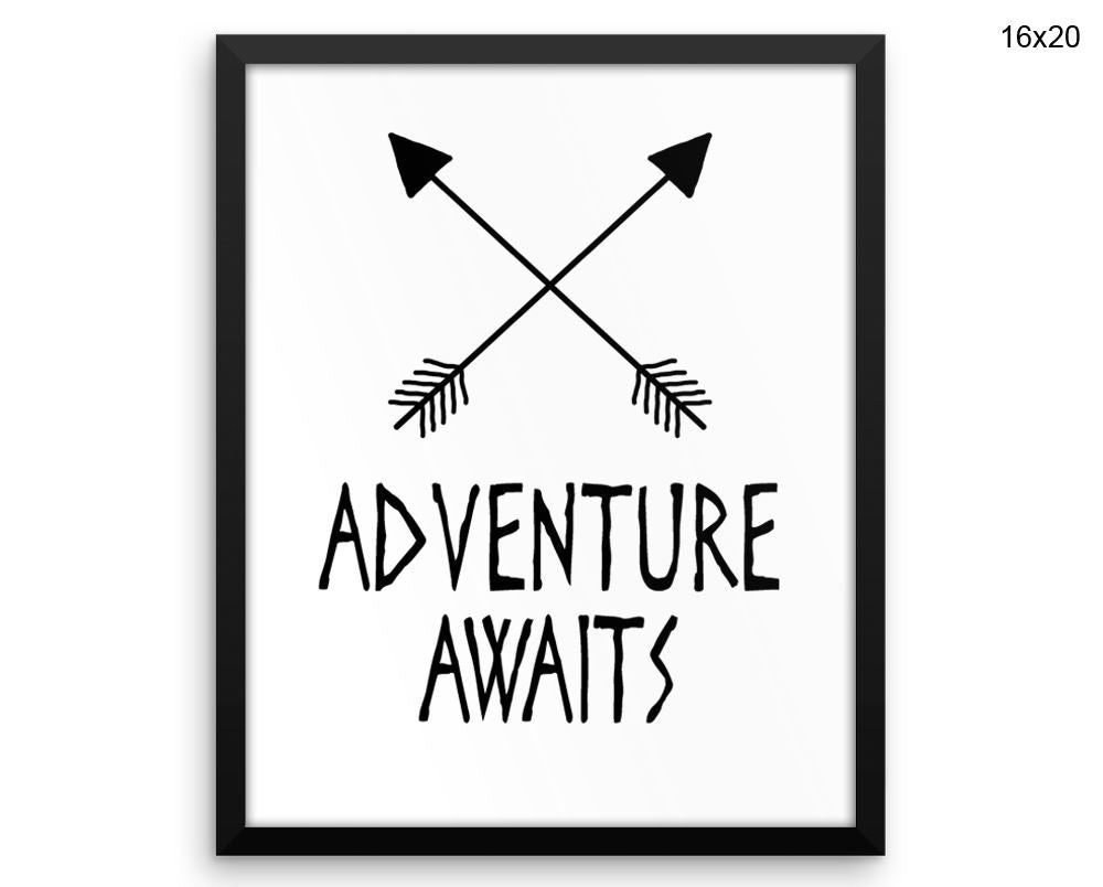 Adventure Print, Beautiful Wall Art with Frame and Canvas options available Kids Decor