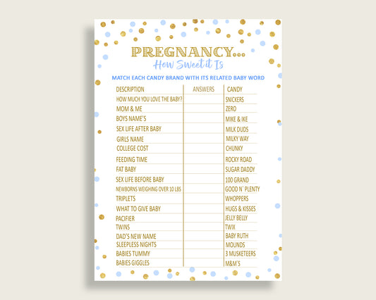 Candy Bar Game Baby Shower Candy Bar Game Confetti Baby Shower Candy Bar Game Blue Gold Baby Shower Confetti Candy Bar Game pdf jpg cb001