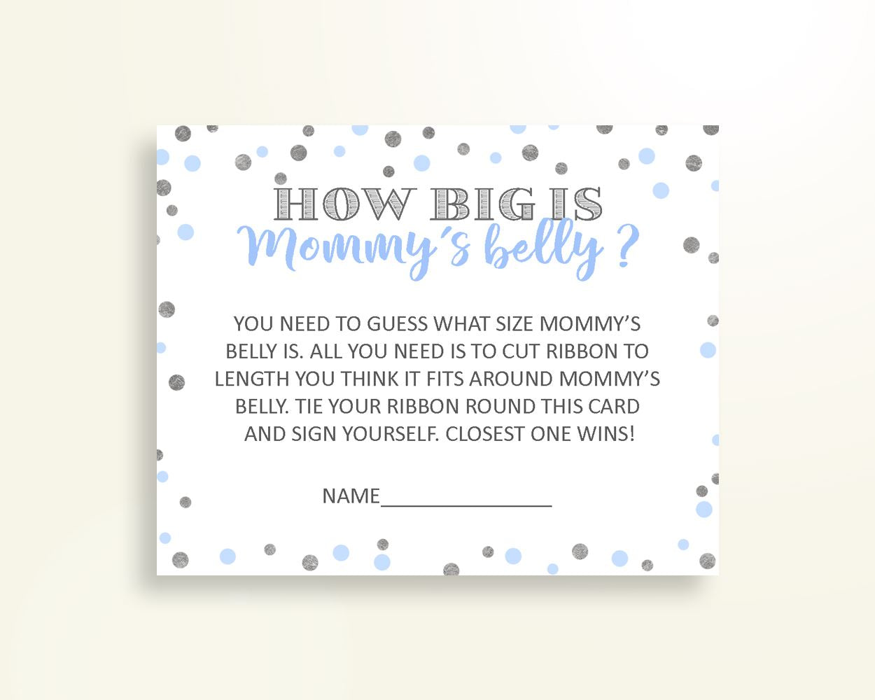 Mommy's Belly Baby Shower Mommy's Belly Blue And Silver Baby Shower Mommy's Belly Blue Silver Baby Shower Blue And Silver Mommy's OV5UG - Digital Product