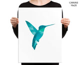 Hummingbird Print, Beautiful Wall Art with Frame and Canvas options available Bird Decor