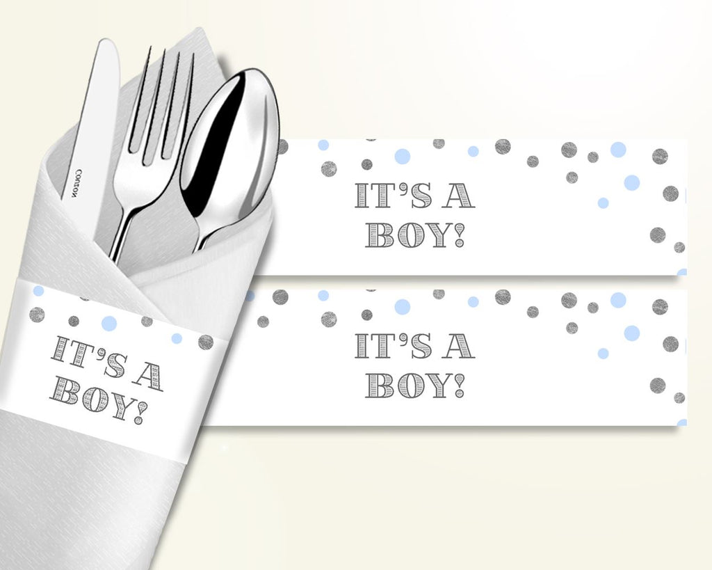 Napkin Rings Baby Shower Napkin Rings Blue And Silver Baby Shower Napkin Rings Blue Silver Baby Shower Blue And Silver Napkin Rings OV5UG - Digital Product