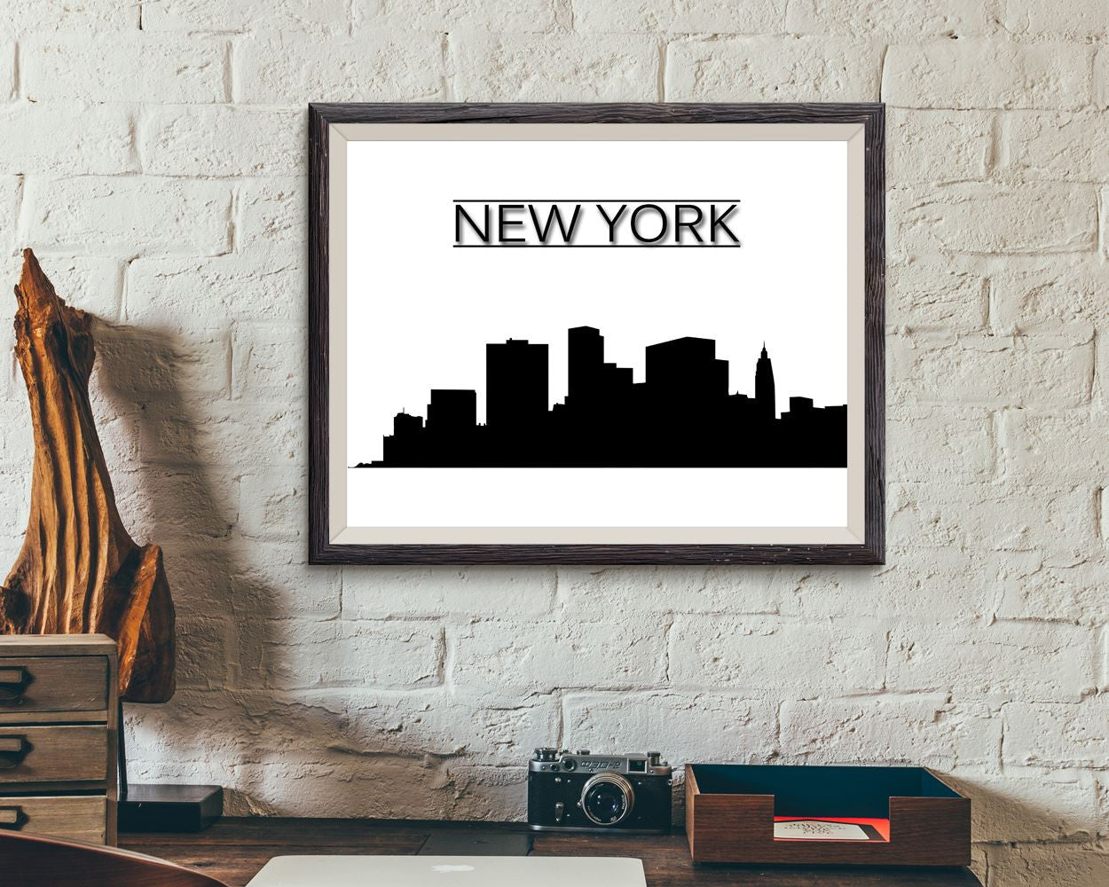 Wall Art New York Skyline Digital Print New York Skyline Poster Art New York Skyline Wall Art Print New York Skyline  Wall Decor New York - Digital Download