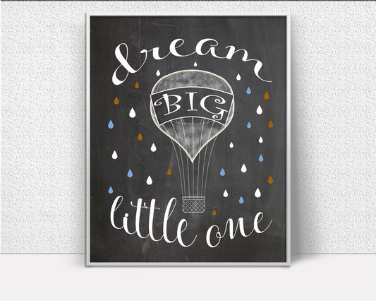 Wall Art Dream Big Digital Print Dream Big Poster Art Dream Big Wall Art Print Dream Big Baby Art Dream Big Baby Print Dream Big Wall Decor - Digital Download