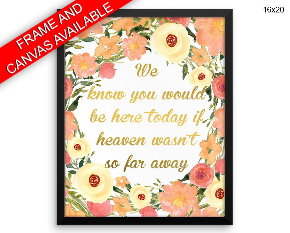 Heaven Print, Beautiful Wall Art with Frame and Canvas options available Beautiful Decor