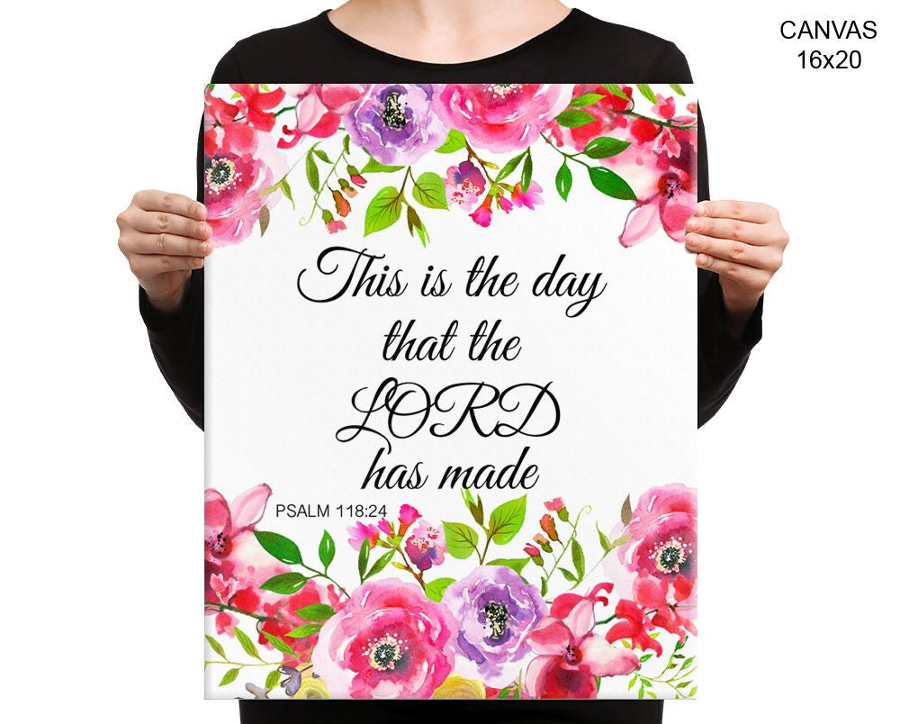 This Is The Day The Lord Has Made Print, Beautiful Wall Art with Frame and Canvas options available