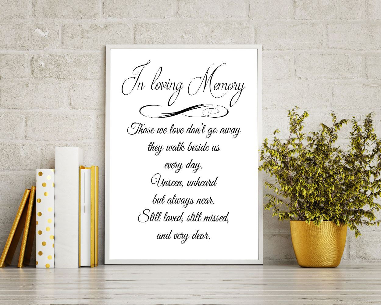 Wall Art Remembering Digital Print Memorial Poster Art Remembering Wall Art Print Memorial  Wall Decor Remembering Those We love Quote - Digital Download